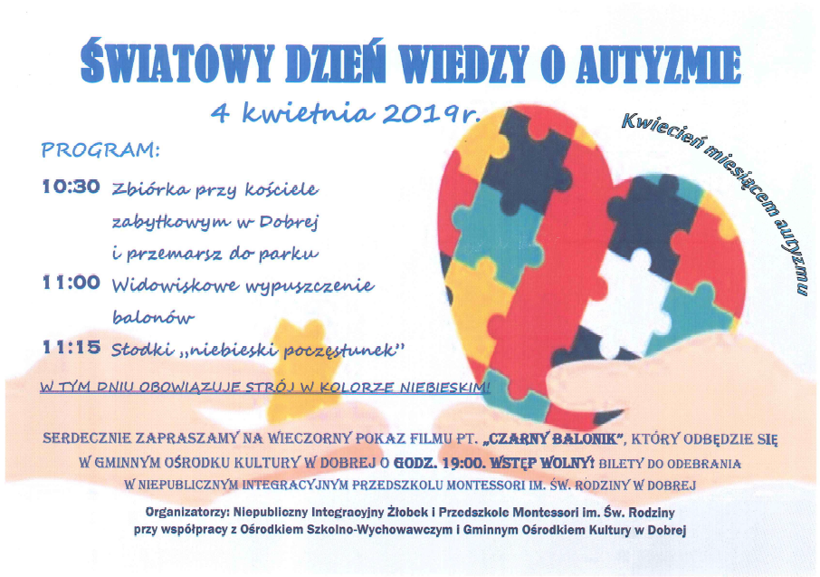 Światowy Dzień Wiedzy o Autyźmie