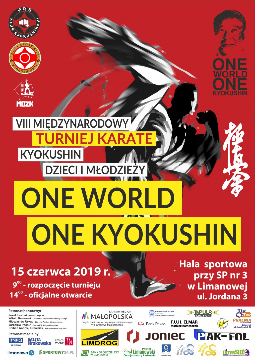 Międzynarodowy Turniej Karate Kyokushin Dzieci i Młodzieży ”One World One Kyokushin” - 15 czerwca 2019 r. Limanowa