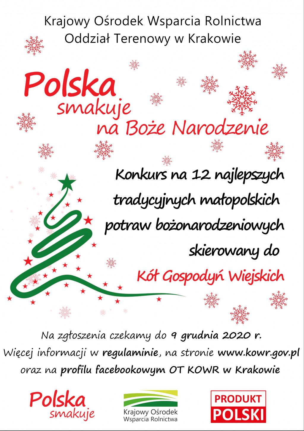 Konkurs dla Kół Gospodyń Wiejskich pt. „Polska smakuje na Boże Narodzenie”.