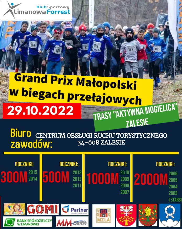 GRAND PRIX MAŁOPOLSKI W BIEGACH PRZEŁAJOWYCH - Zalesie 29.10.2022