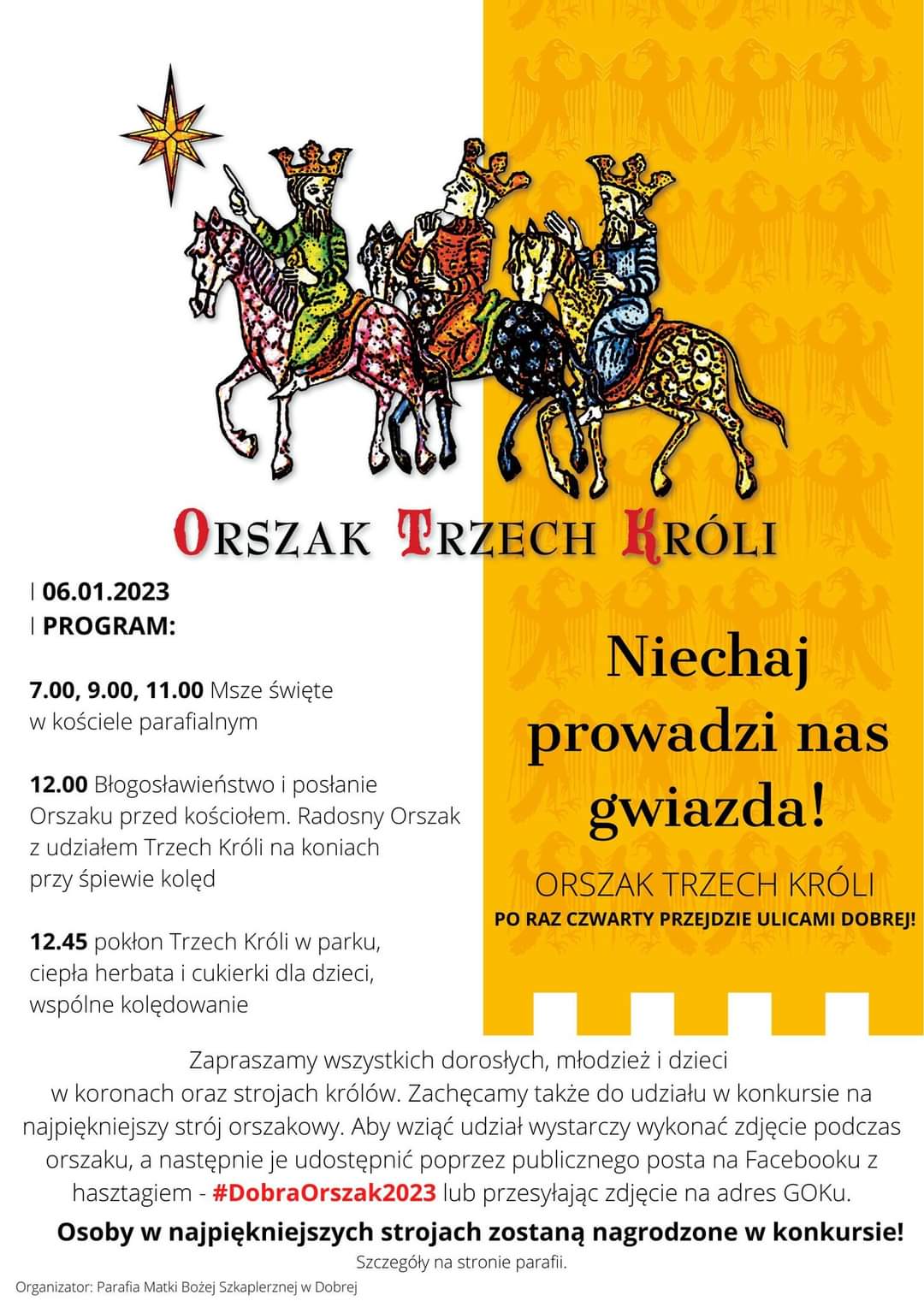 IV Orszak Trzech Króli w Dobrej! - 6.01.2023 r.