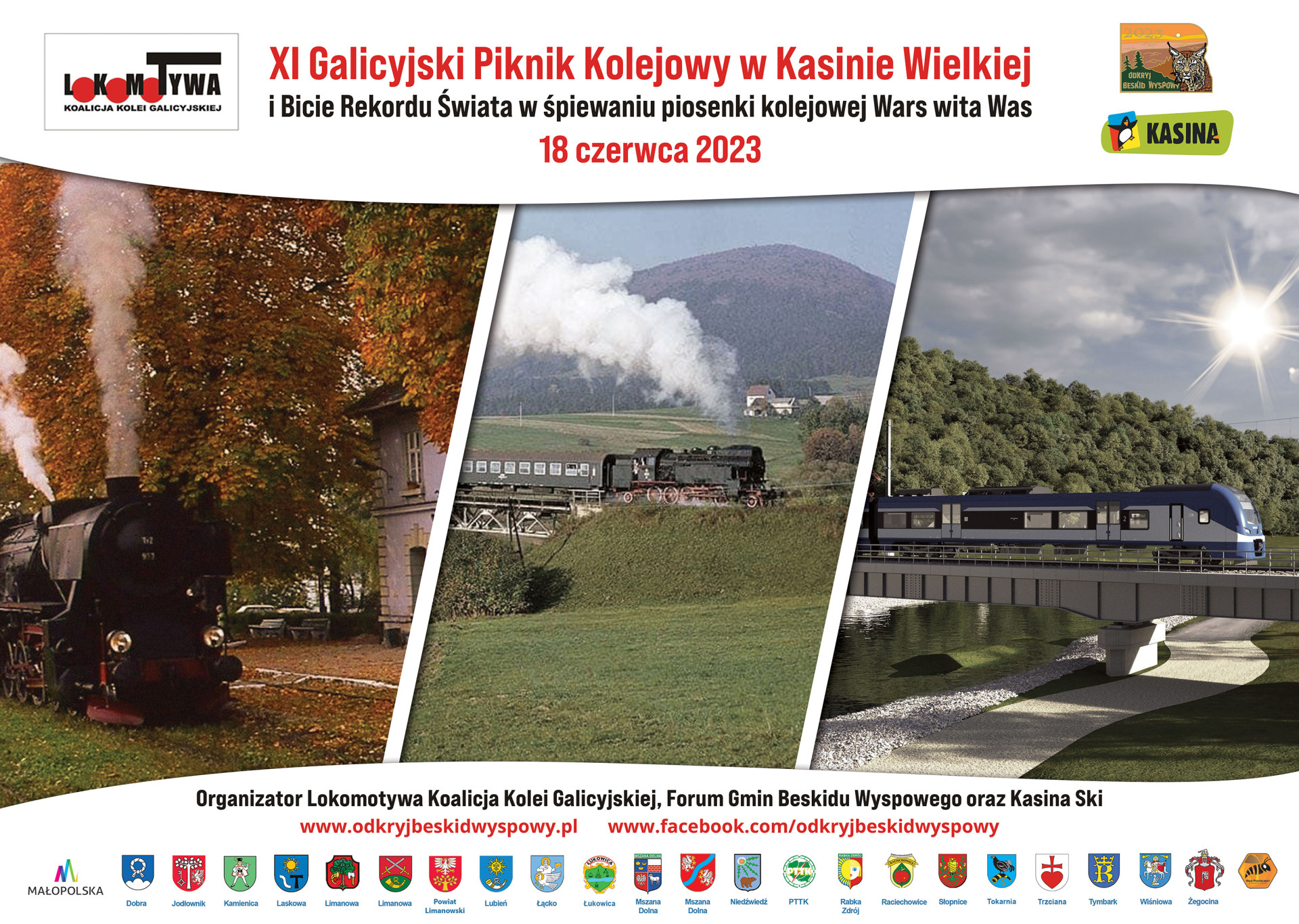 XI Galicyjski Piknik Kolejowy - 18 czerwca Kasina Wielka