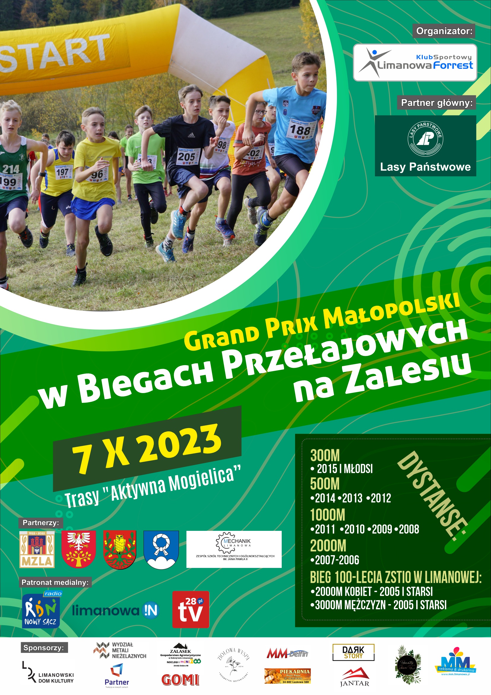 Grand Prix Małopolski w Biegach Przełajowych - Zalesie 7.10.2023
