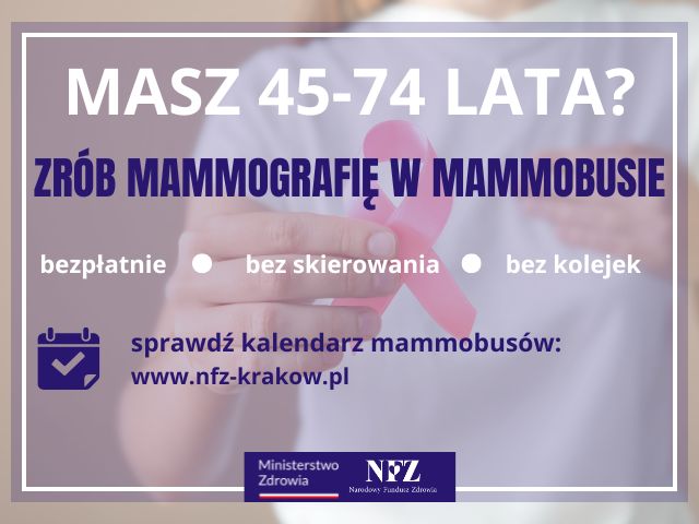Zbadaj się w programie profilaktyki raka piersi