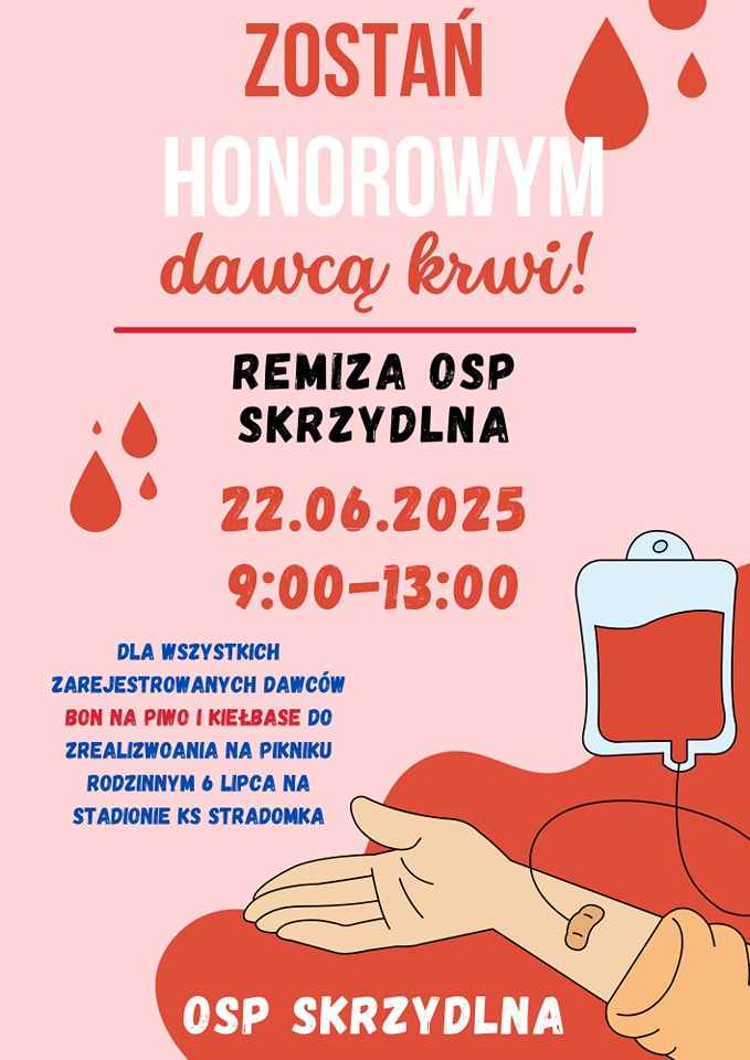 Zostań honorowym dawcą krwi!